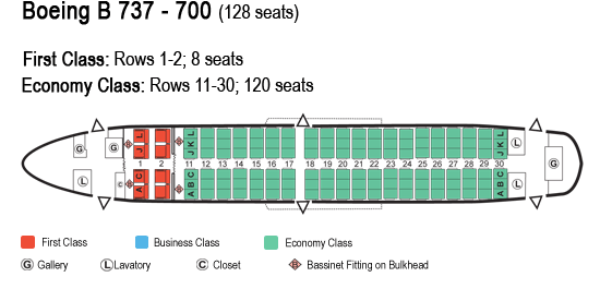 Боинг 737 700 вингл якутия схема салона