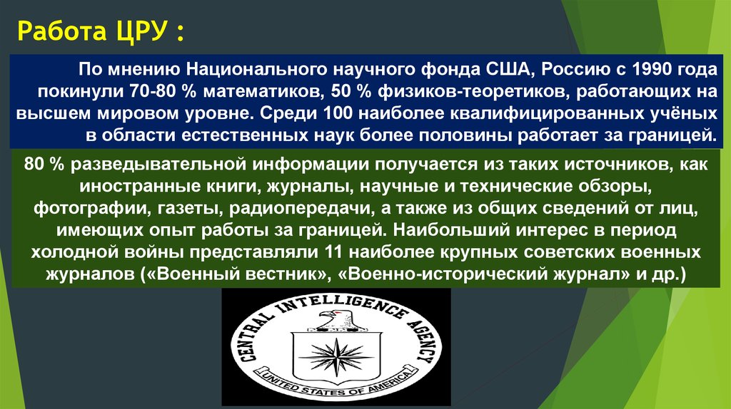 Как называлась программа цру по поддержке. ЦРУ работа. Структура ЦРУ. Национальный научный фонд США. Центральное разведывательное управление.