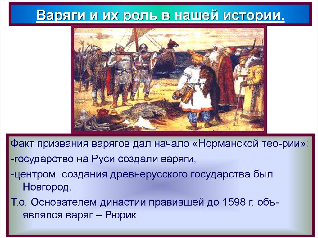 Происхождение государства русь. Призвание варягов норманская теория. Роль варягов в возникновение государственности. Роль варягов в создании древнерусского государства. Призвание варягов на Русь норманская теория.