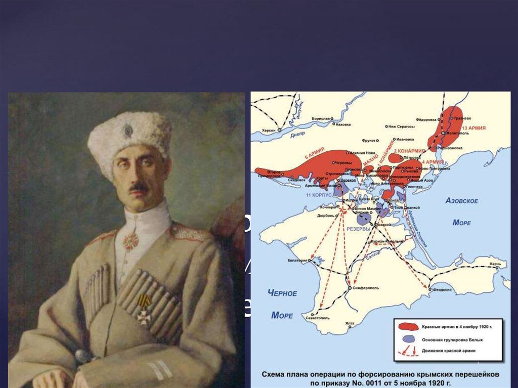 Разгром русской армии генерала врангеля. Врангель в Крыму 1920.