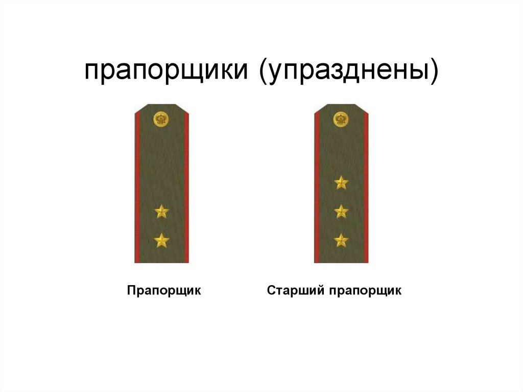 Прапорщик состав