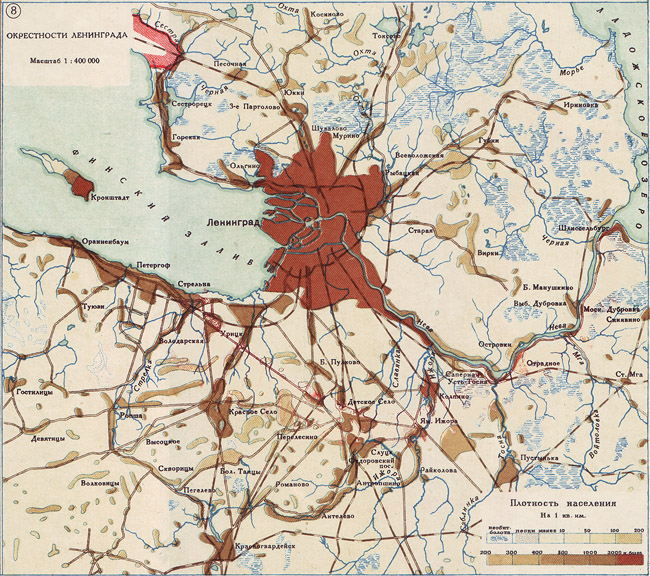 Карта города ленинграда в 1941