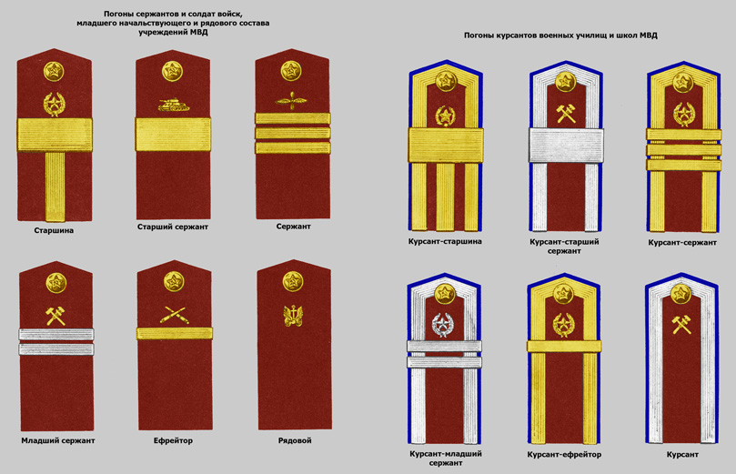 Сержант погоны росгвардия. Погоны старшины МВД СССР. Погоны старшего сержанта Советской армии. Погоны курсанта сержанта Советской армии. Погоны МВД СССР сержант.