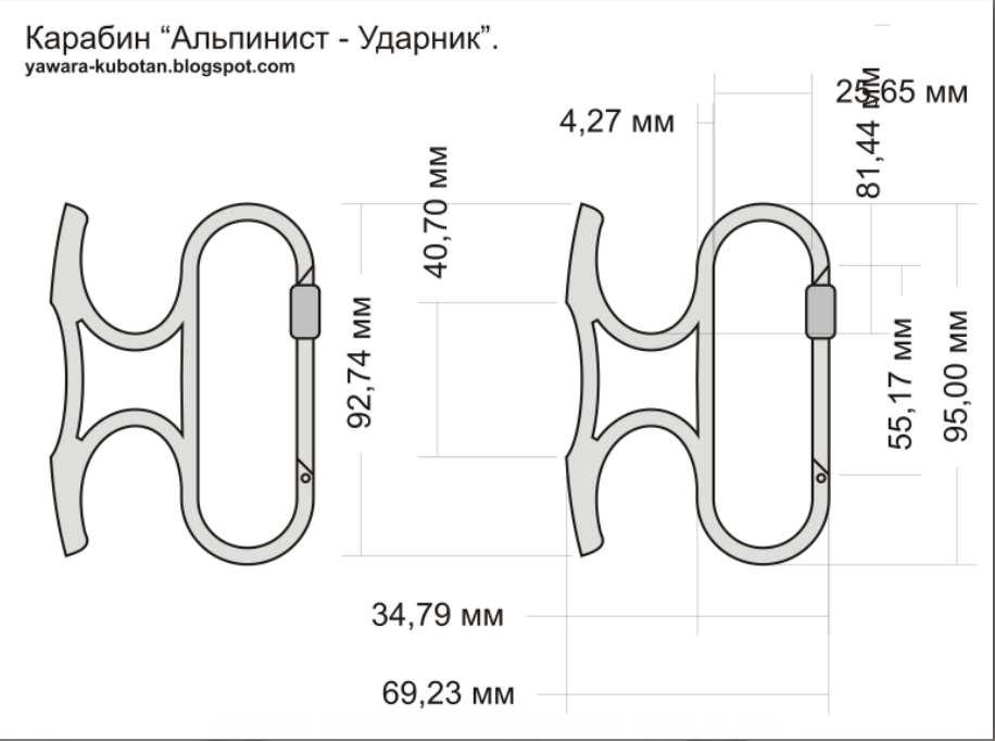 Кастет из свинца чертеж