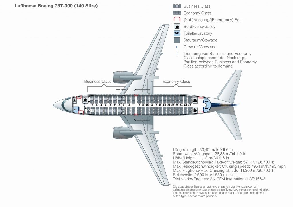 Embraer 195 jet схема салона