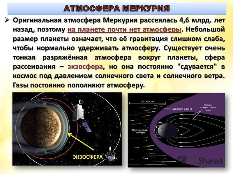 Есть ли у меркурия спутники