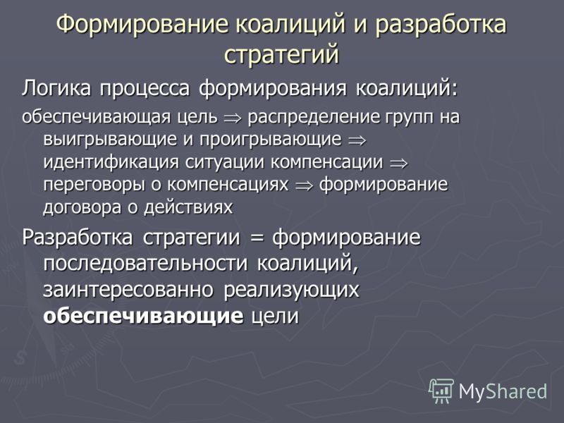 Формирование коалиции