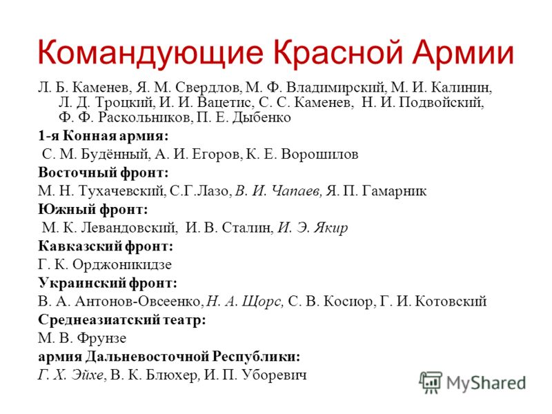 Красные фамилии