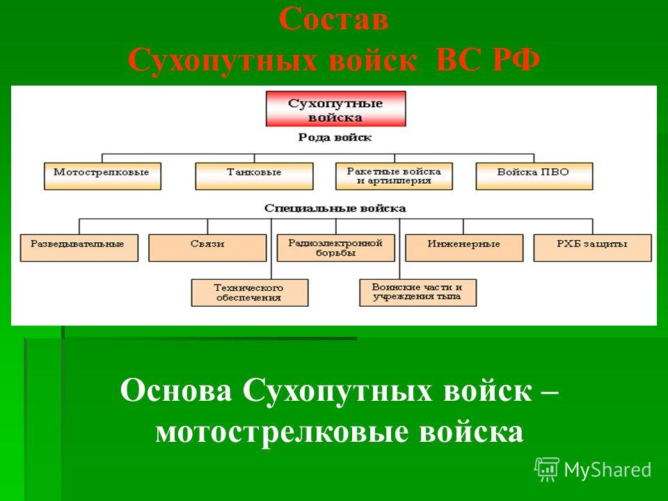 Основу войска составляют