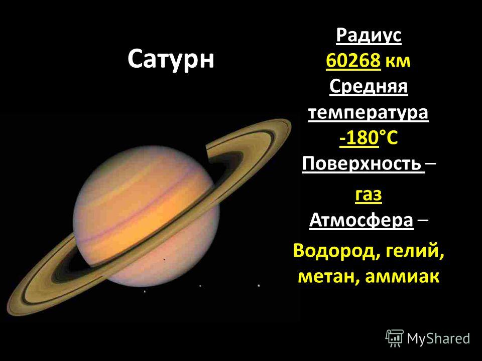 Сатурн больше земли