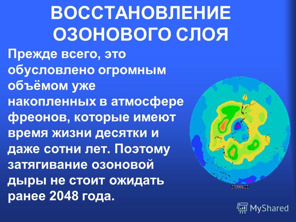 Где нужно проводить исследование озонового слоя земли