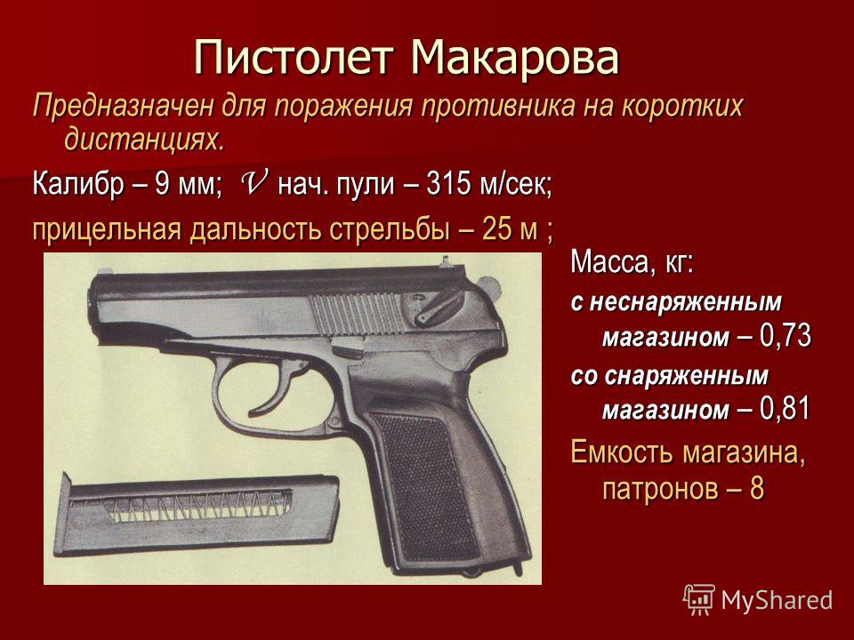 Назначение предохранителя пм макарова