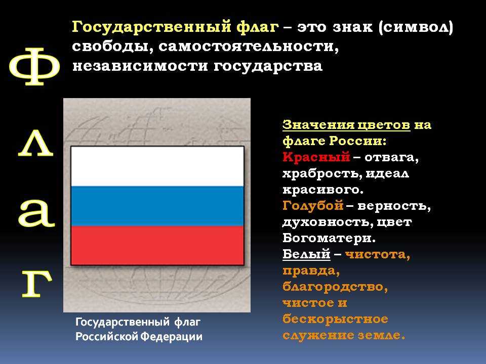 Флаг какое значение для гражданина. Флаг Российской Федерации значение цветов флага. Что означают цвета российского флага. Что символизируют цвета российского флага. Символы России в цвете.