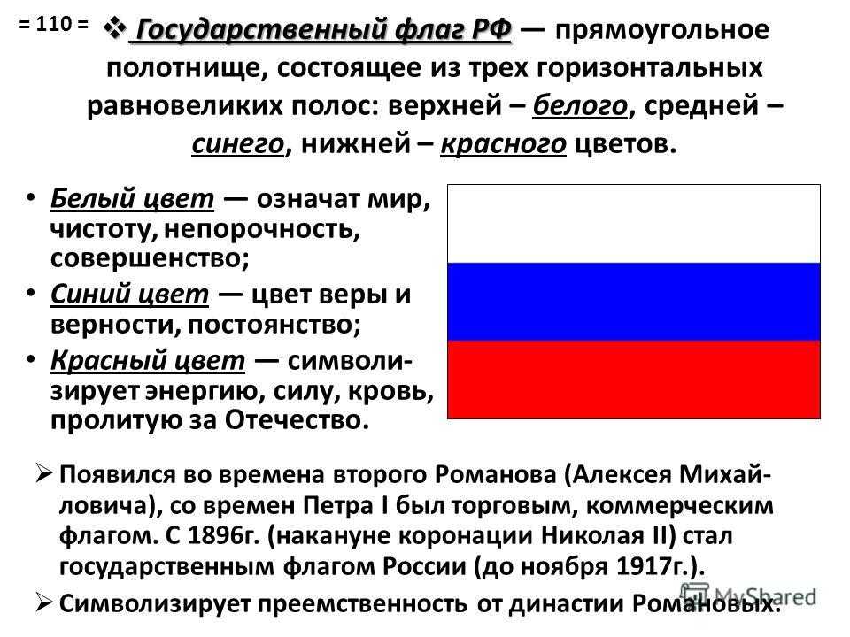 Какое значение россии имеет государственный флаг 4