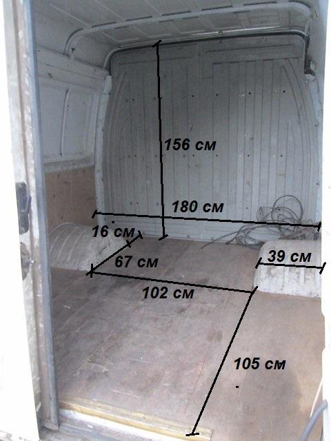 Газель nn размеры кузова