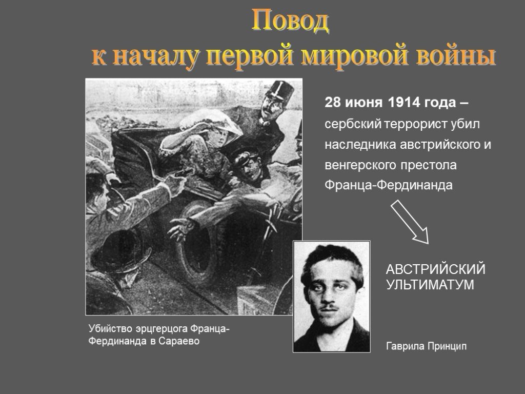 Повод первой мировой. Повод первой мировой войны 1914-1918 убийство Франца Фердинанда. Первая мировая война 28 июня 1914 Сараево. Повод начала 1 мировой. Повод к войне 1914 года.