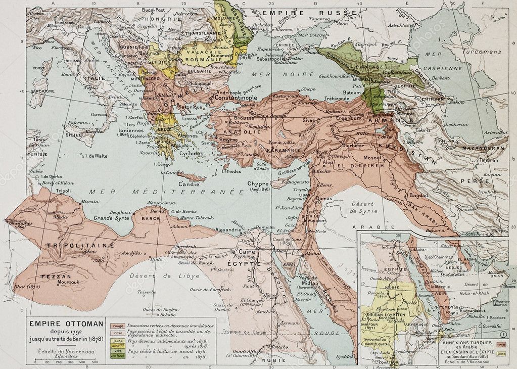 Османская империя карта