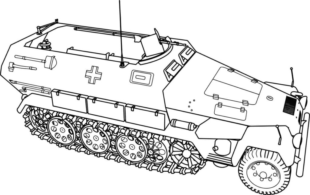 Нарисованные картинки военной техники