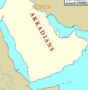 Map of ancient Akkadians