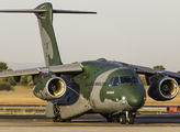 Brazilian AF Embraer KC-390 makes a stop in Valencia on route to Beirut title=