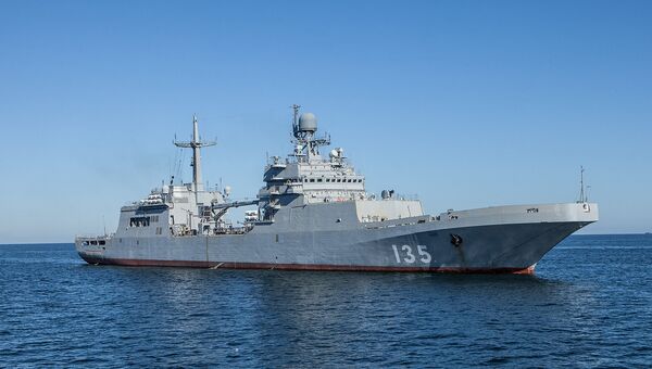 Большой десантный корабль (БДК) проекта 11711 Иван Грен. Архивное фото