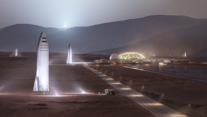 Starship от SpaceX в изображении художника, SpaceX