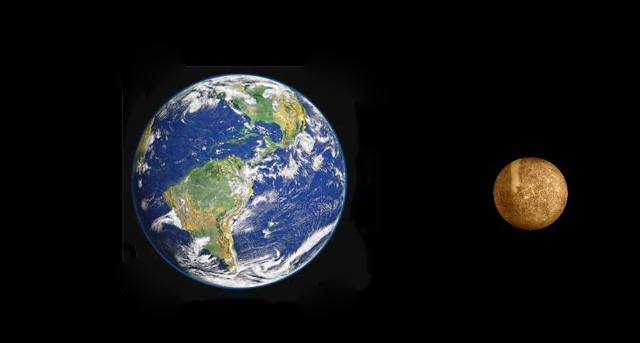 Сравнение Меркурия и Земли