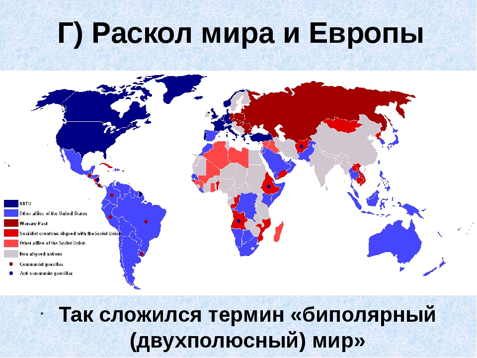 Второй холодной. Раскол мира и Европы. Формирование биполярного мира карта. Раскол мира и Европы холодная война. Раскол мира на две системы в холодной войне.