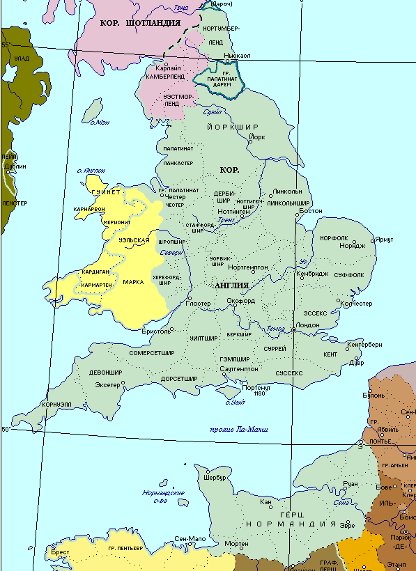 Англия 1066 карта. Нормандское завоевание Англии карта.