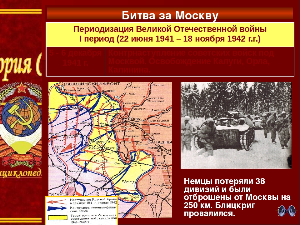 Когда началось советское контрнаступление под москвой. Контрнаступление советских войск под Москвой 1942. Битва за Москву контрнаступление 6 декабря 1941 года. Контрнаступление красной армии под Москвой 5 декабря 1941 7 января 1942. Битва за Москву контрнаступление красной армии.
