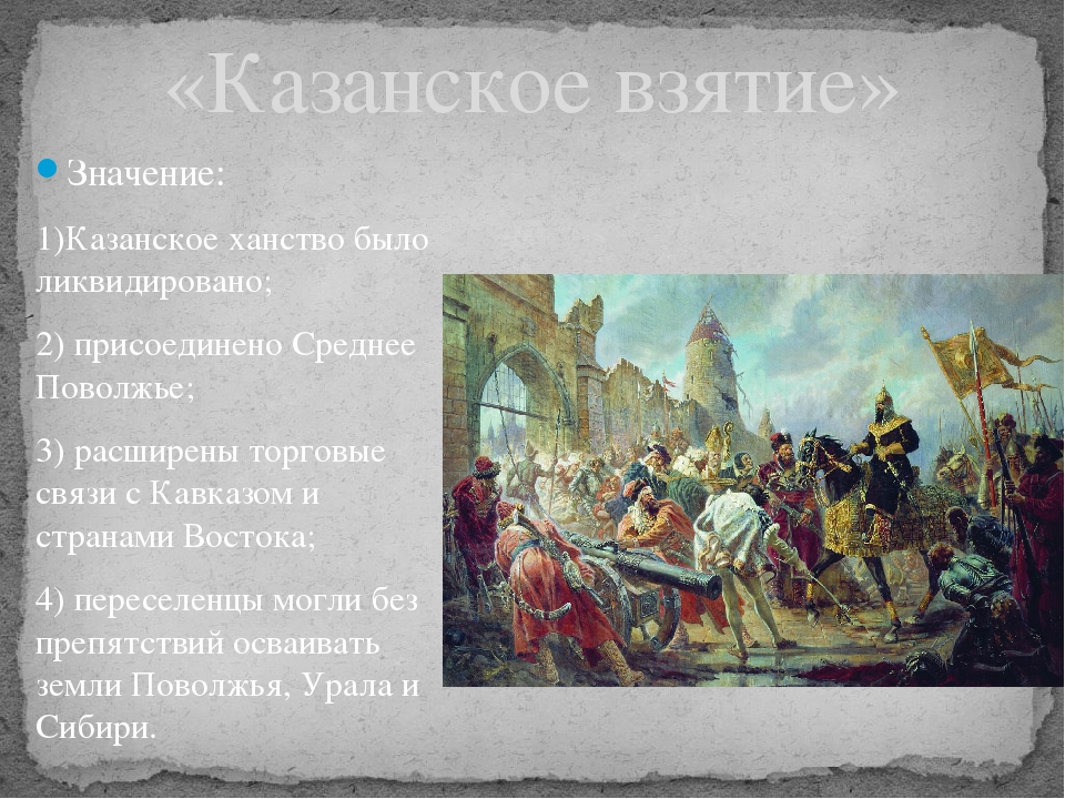 В каком веке было взятие казани. Взятие Казани и присоединение Казанского ханства.