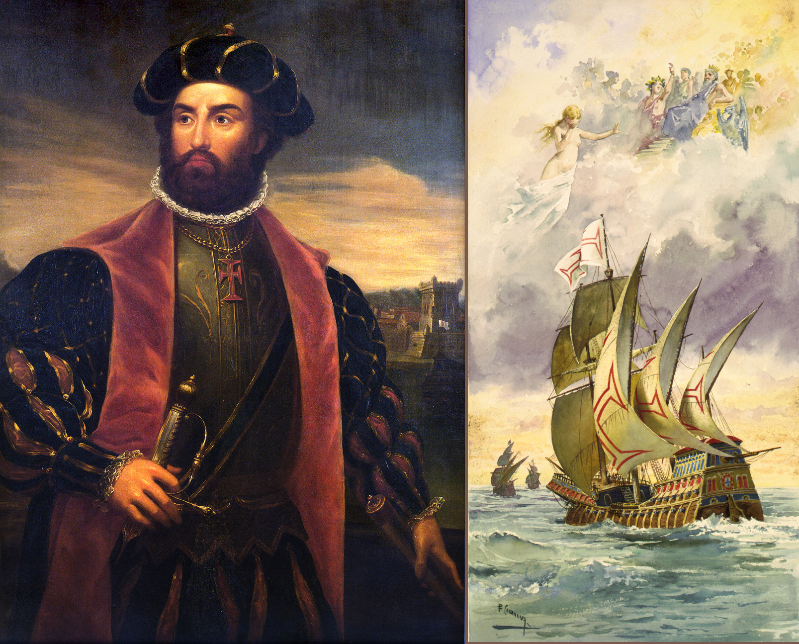 Португальские мореплаватели открыли. ВАСКО да Гама портрет. ВАСКО да Гама (1460 – 1524). Бартоломеу Диаш. Бартоломеу Диаш и ВАСКО да Гама.