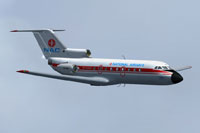 Screenshot of National Airways Corporation Yak-40 in flight.