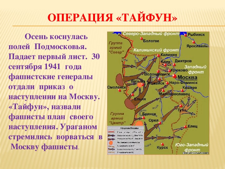 В чем заключалось значение битвы за москву был сорван план молниеносной войны