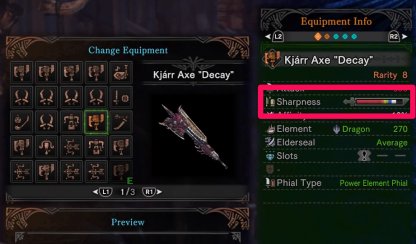 Equip Weapons With High Sharpness