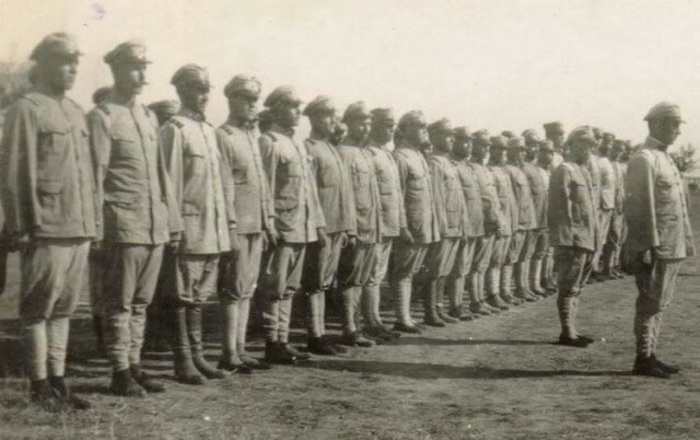 Русское подразделение, входившее в состав Мукденской армии в Маньчжурии