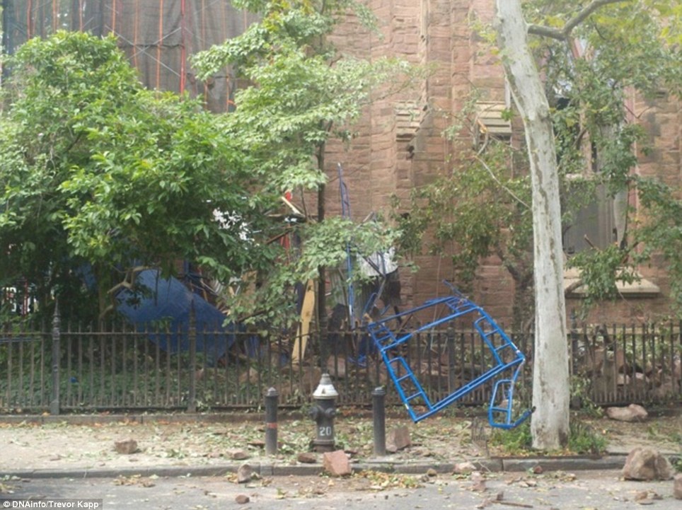 Fatal: A prosecutor with the state attorney general¿s office was killed after he was hit by scaffolding and bricks that fell from a church steeple that was struck by lightning in Brooklyn, New York