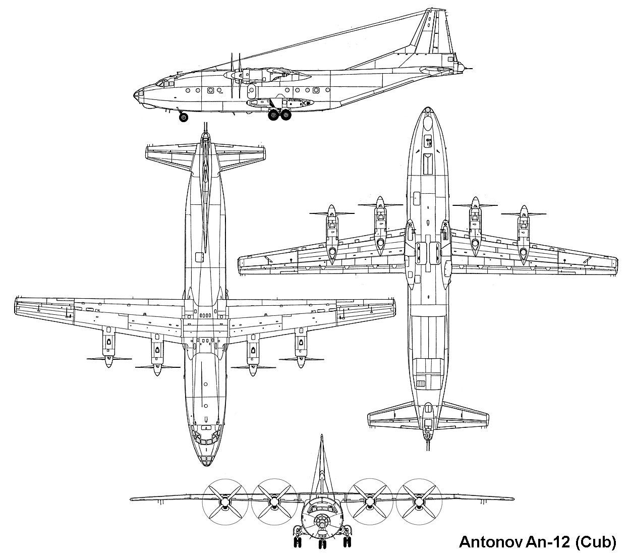 Самолет ан 8 чертеж