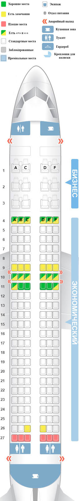 Аэробус 320 нео уральские авиалинии схема салона