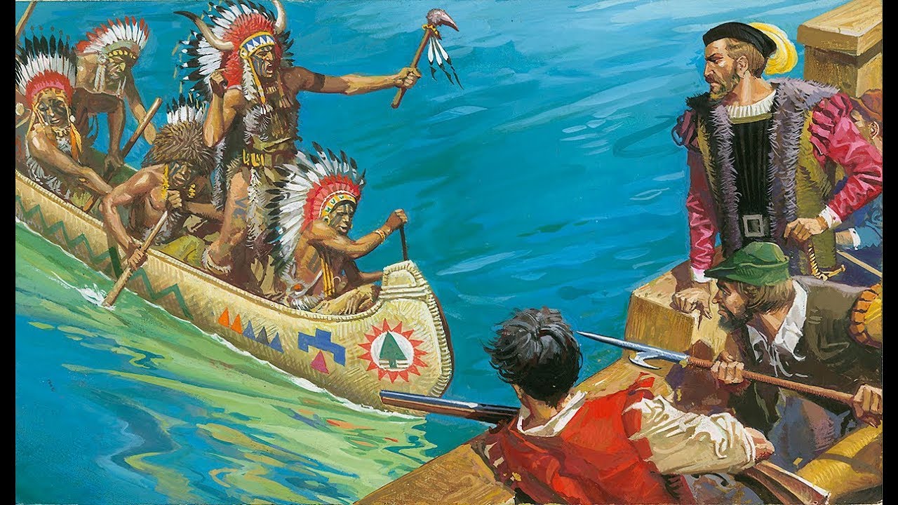 Первый европеец ступивший на землю северной америки. Жак Картье и индейцы Канады.