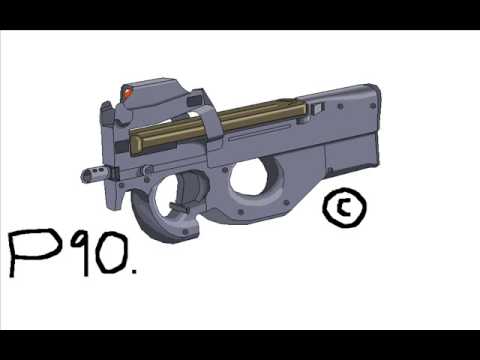 Как нарисовать p90