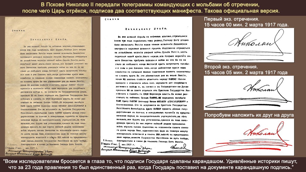 Отречение князя михаила александровича от престола. Отречение Николая 2 от престола документ. Манифест об отречении Николая 2 текст. Акт об отречении Николая 2.