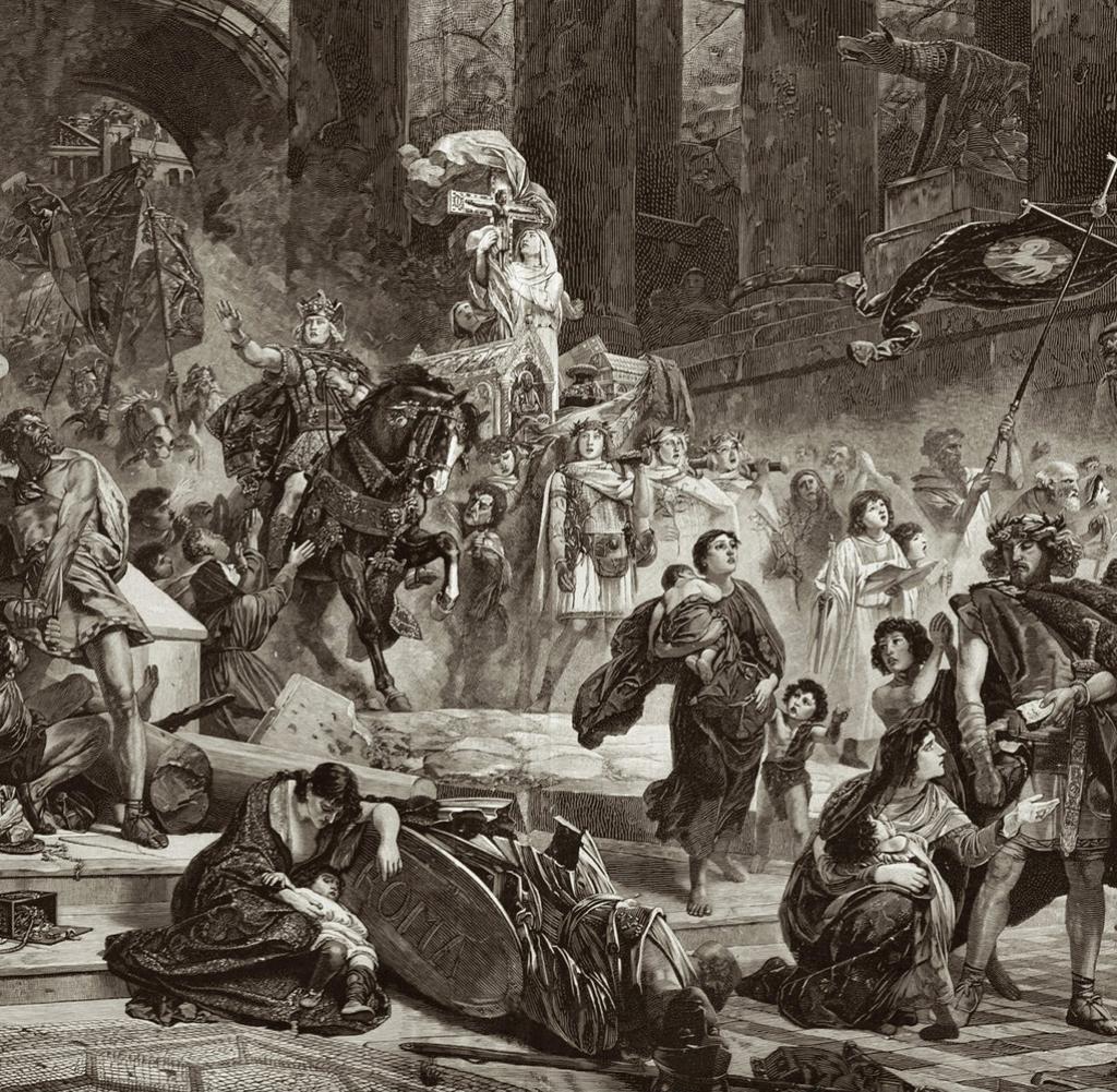 Император вандал. Взятие Рима 1527. Одоакр в Риме. Разграбление Рима в 410 году Аларихом. Вождь германцев Одоакр.