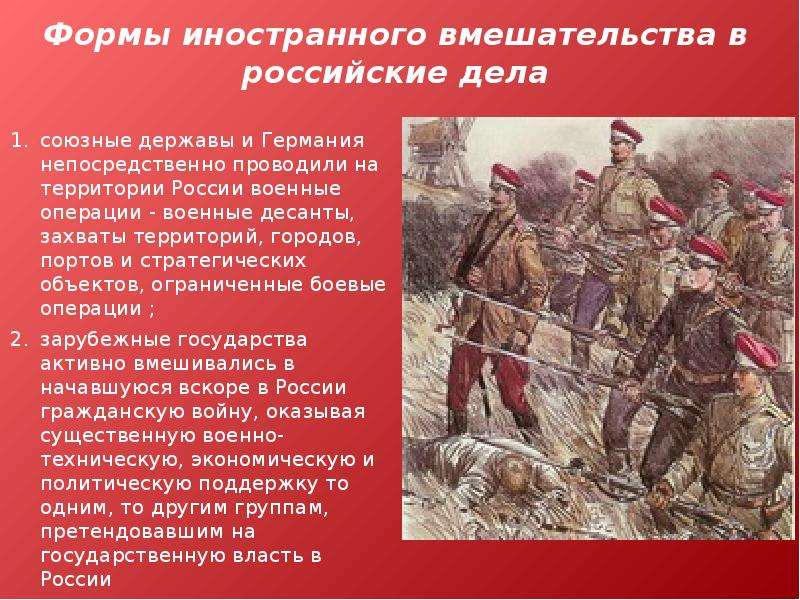 Почему красной армии удалось отстоять москву. Интервенция 1917-1922. Интервенция гражданской войны 1917-1922. 1918-1921 Интервенция.