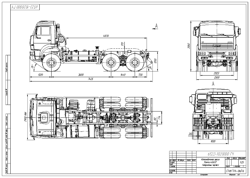 Камаз 53202 чертеж