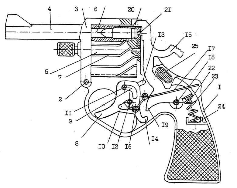 Курок револьвера схема