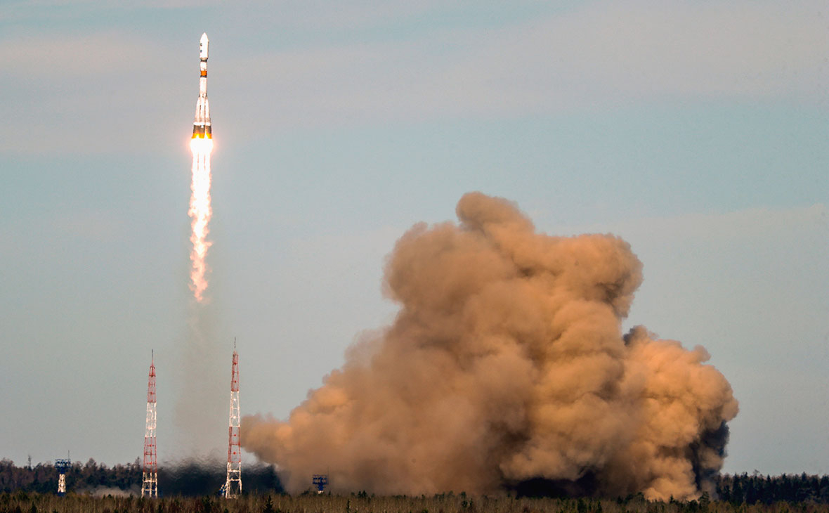 Запуск космического ракеты-носителя «Союз-2.1б» с космодрома «Плесецк»