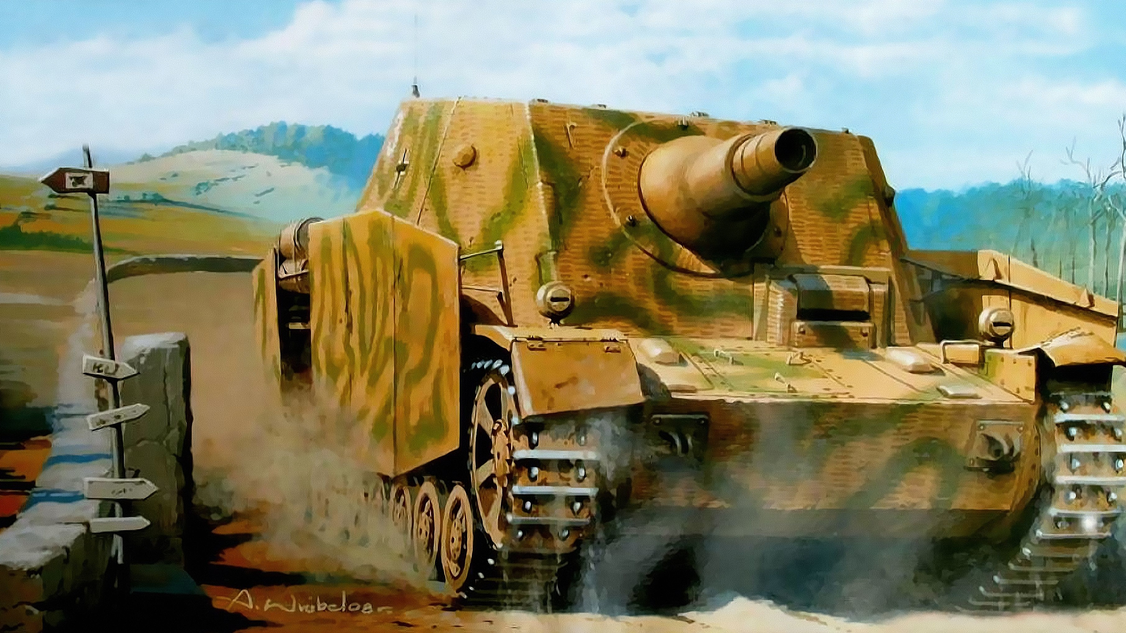 Танки три четверти. САУ Бруммбар арт. German Tanks ww2. German Sturmpanzer IV Brummbar. Танки второй мировой арт.