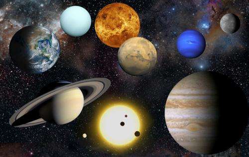 How far are the planets from the sun?