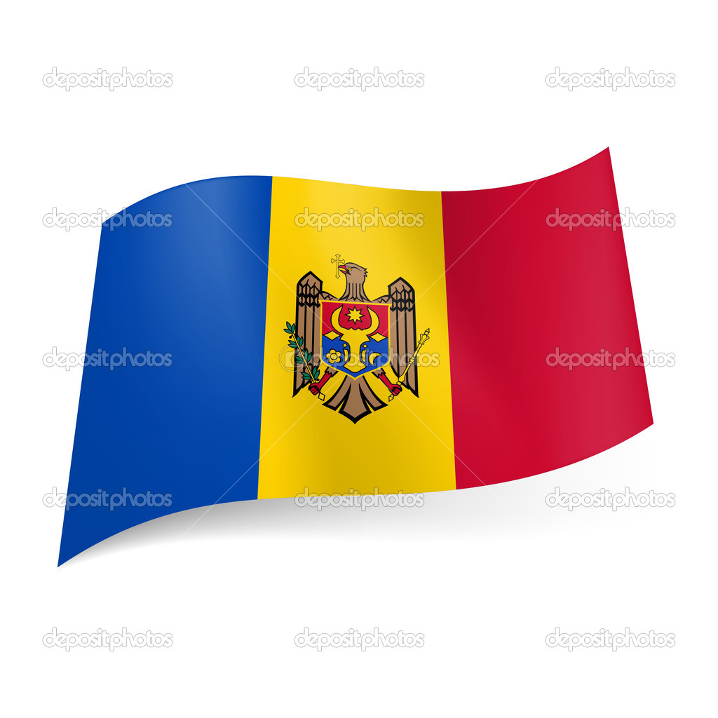 Флаг синий желтый с гербом. Флаг Молдовы и Румынии. Флаг Андорры и Молдавии. Флаг синий желтый красный вертикальные. Сине жёлтый красный флаг с гербом.